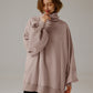 Oversized sweatshirt med rullkrage - Elegant komfort 