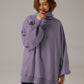 Oversized sweatshirt med rullkrage - Elegant komfort 